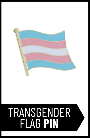 Transgender flag pin - product image
