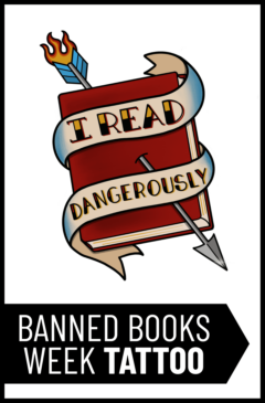 'I Read Dangerously' Temporary Tattoo