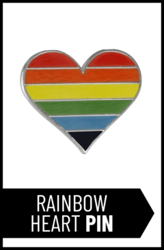 Rainbow Heart Pin