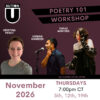Button U 2026 poetry 101 November Button U 2026 poetry 101 November